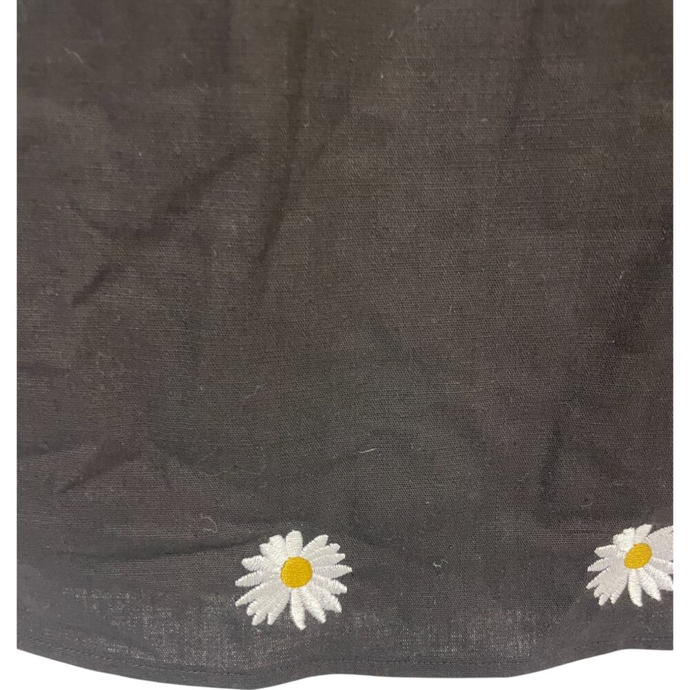 Bright And Beautiful Sleeveless Dress Womens Size 2 Black Embroidered Back Zip - Picture 6 of 9